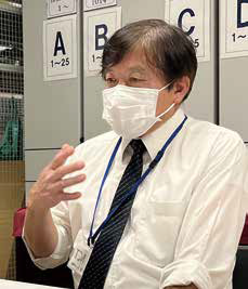 中目黒キャンパス楽器室の松本係長